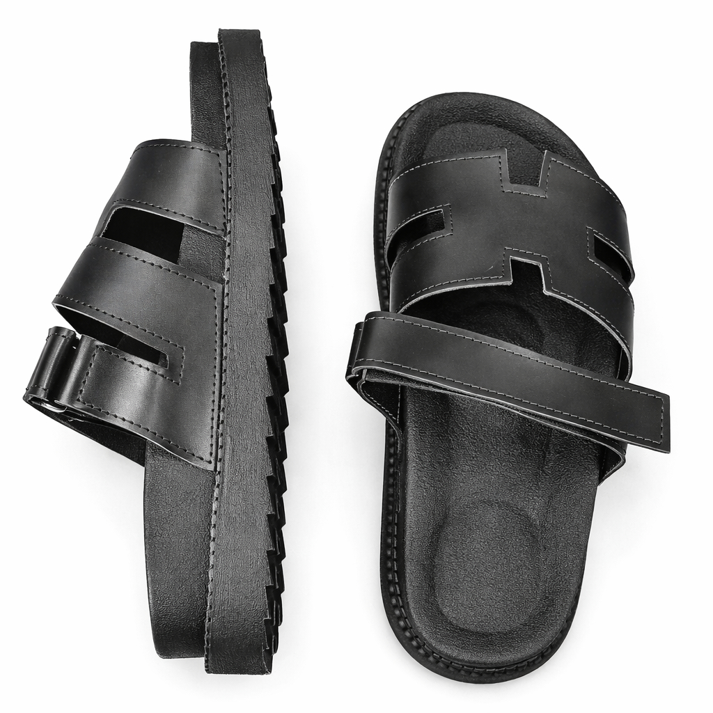 Adjustable Strap Open Toe Flat Sandals